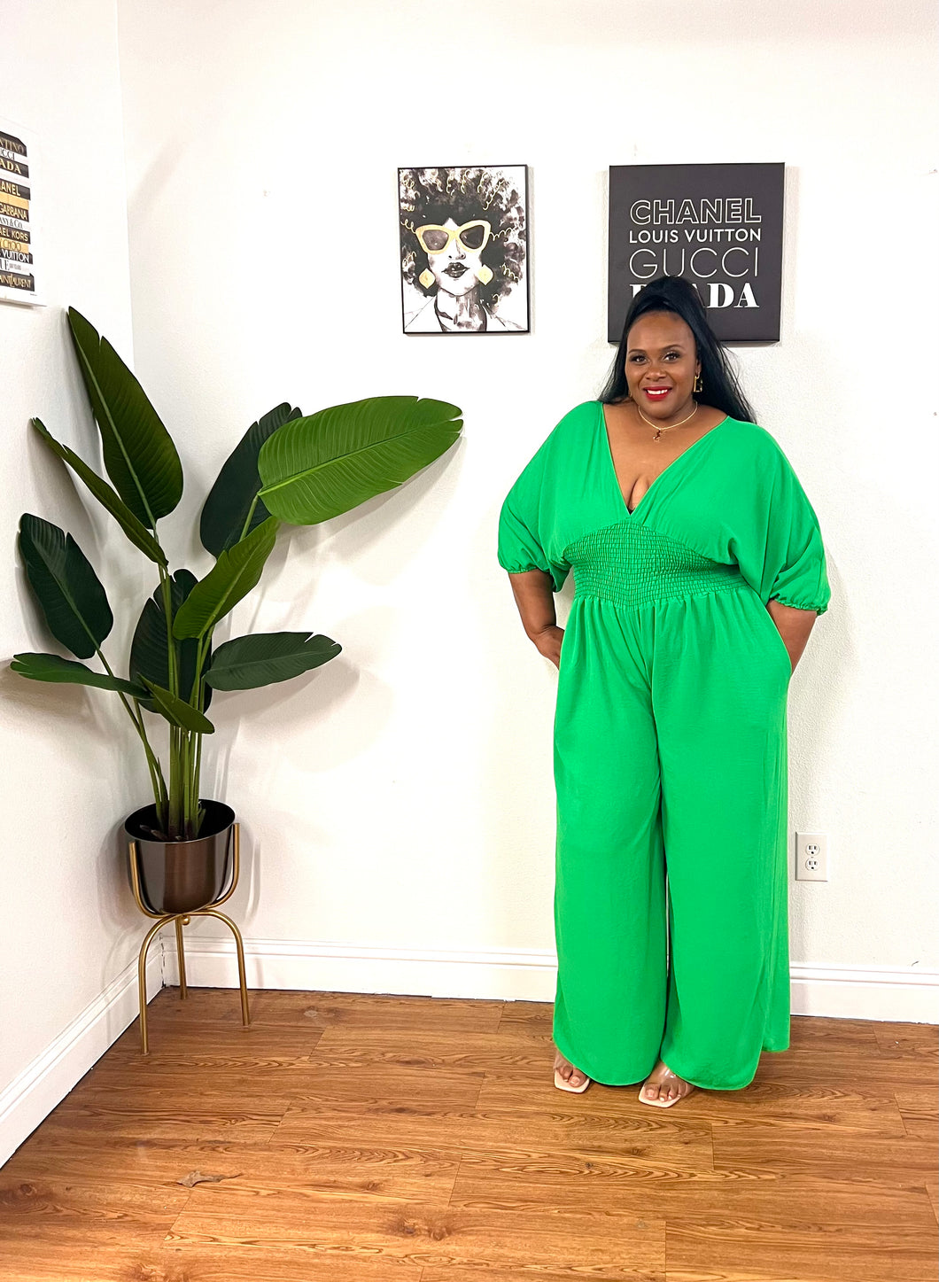 Kelly Green Jumpsuit