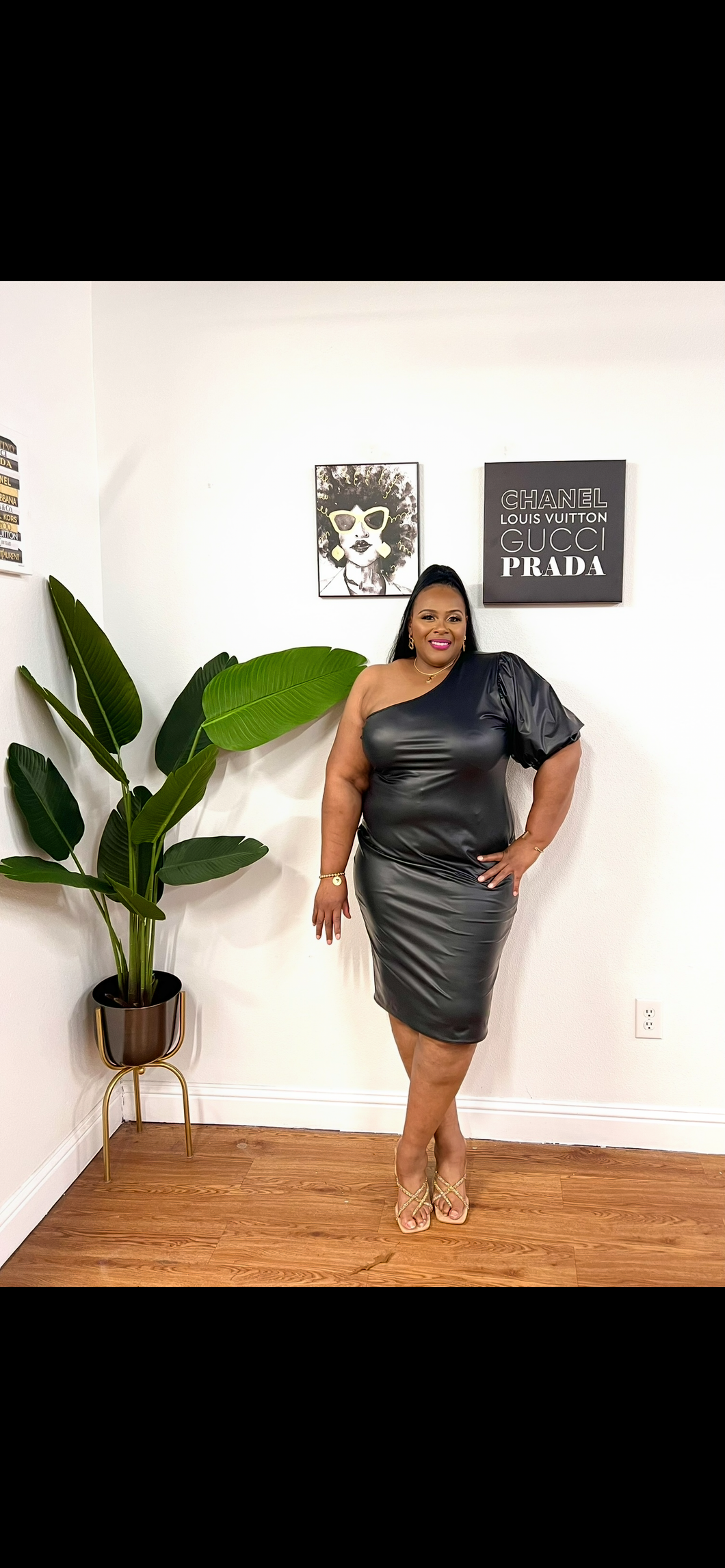 Black One Shoulder Dress